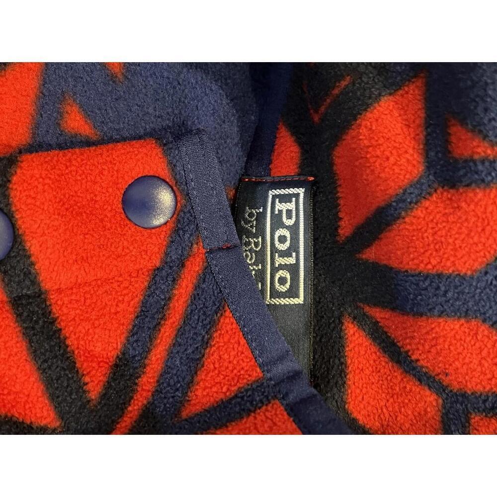 $258 POLO RALPH LAUREN SNOWFLAKES NORDIC WINTER POLAR FLEECE PULLOVER Size M - Picture 4 of 8